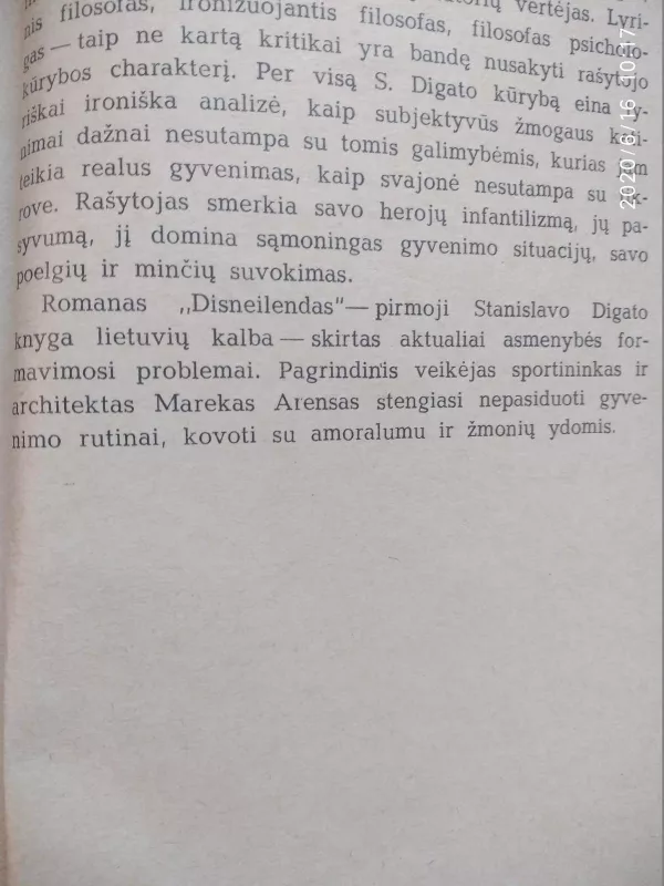 Disneilendas - Stanislavas Digatas, knyga