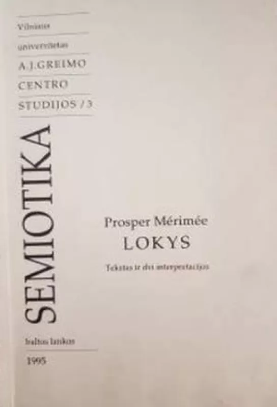 Lokys - Prosperas Merimė, knyga