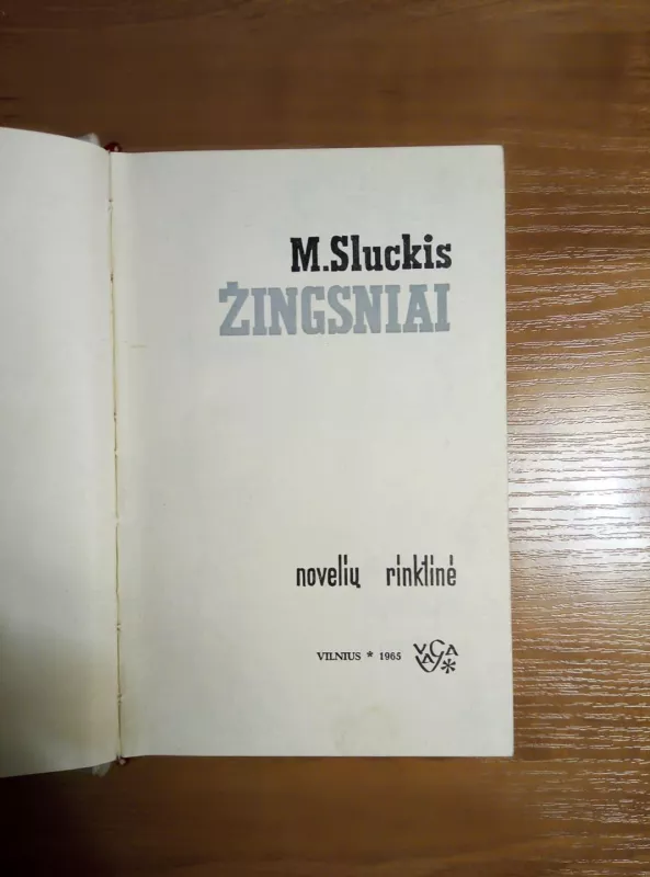 Žingsniai - M. Sluckis, knyga