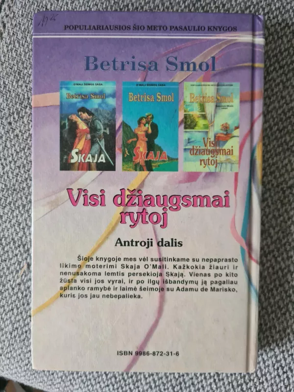 Visi džiaugsmai rytoj - Betrisa Smol, knyga