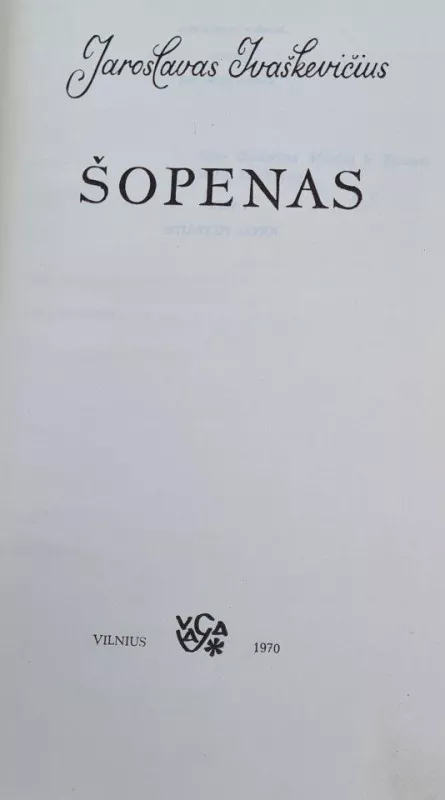 Šopenas - J. Ivaškevičius, knyga