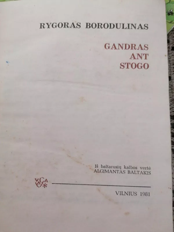 Gandras ant stogo - Rygoras Borodulinas, knyga