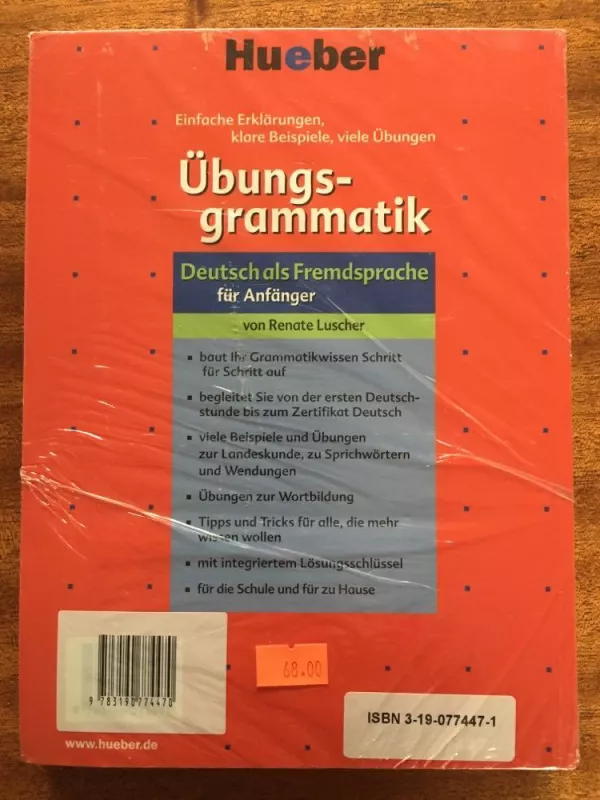Ubungs-grammatik Deutsch als Fremdsprache: fur Anfanger - Renate Luscher, knyga
