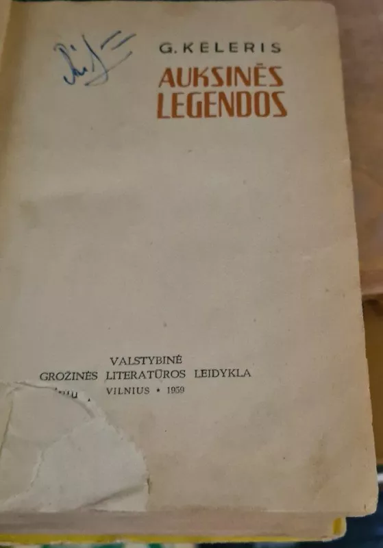 Auksinės legendos - Gotfrydas Keleris, knyga
