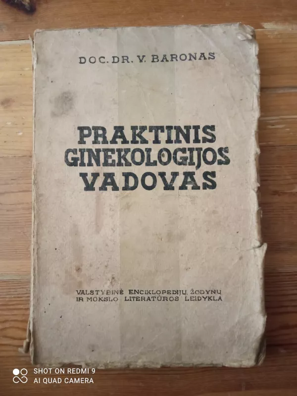 Praktinis ginekologijos vadovas - V. Baronas, knyga