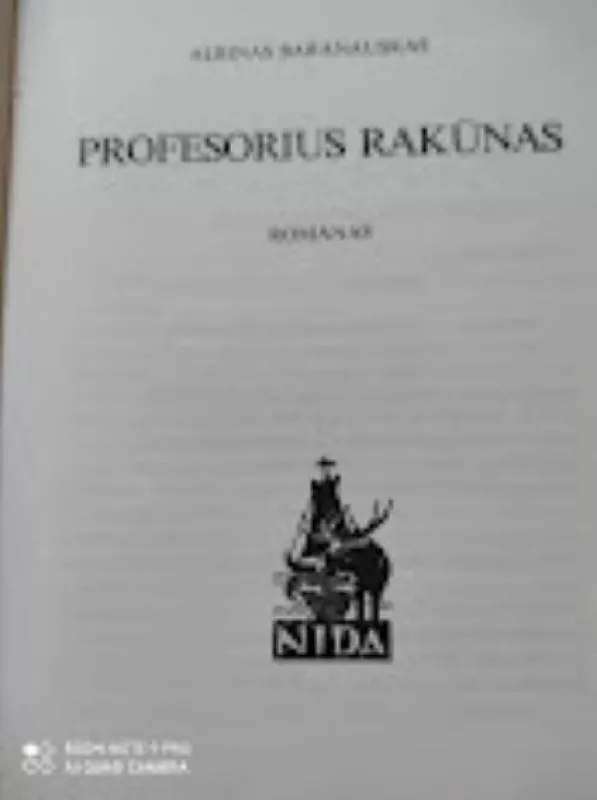 Profesorius Rakūnas - Albinas Baranauskas, knyga