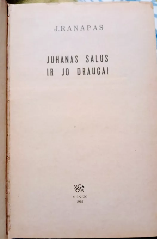 Juhanas Salus ir jo draugai - Janas Ranapas, knyga