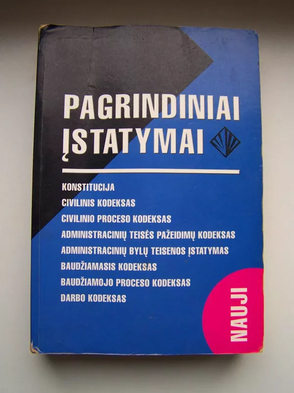 Lietuvos Respublikos pagrindiniai įstatymai - Autorių Kolektyvas, knyga
