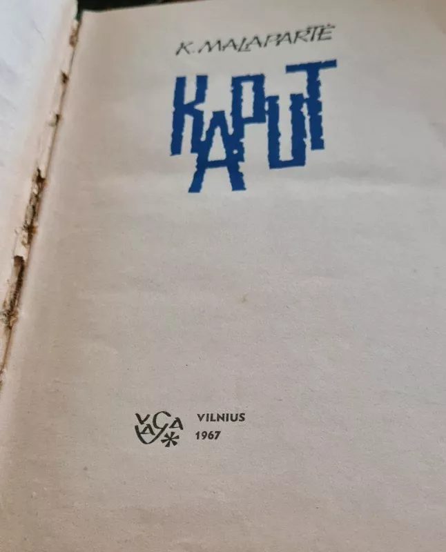 Kaput - K. Malapartė, knyga