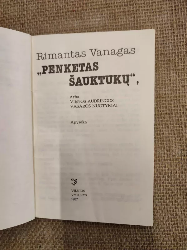 Penketas šauktukų - Rimantas Vanagas, knyga
