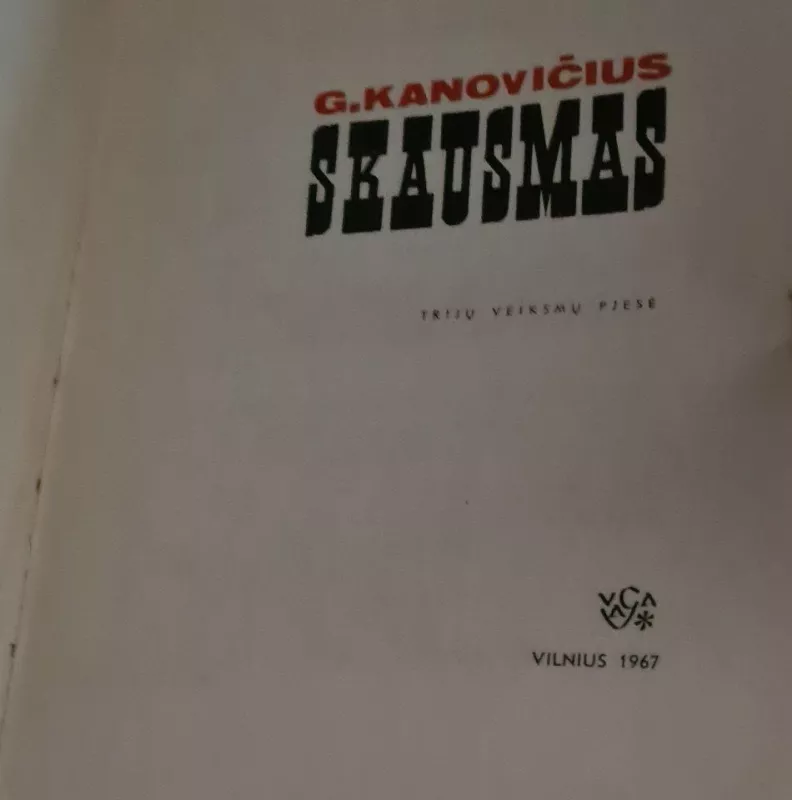 Skausmas - Grigorijus Kanovičius, knyga