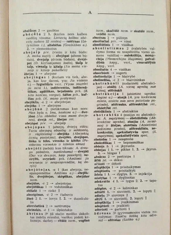Sinonimų žodynas - Antanas Lyberis, knyga