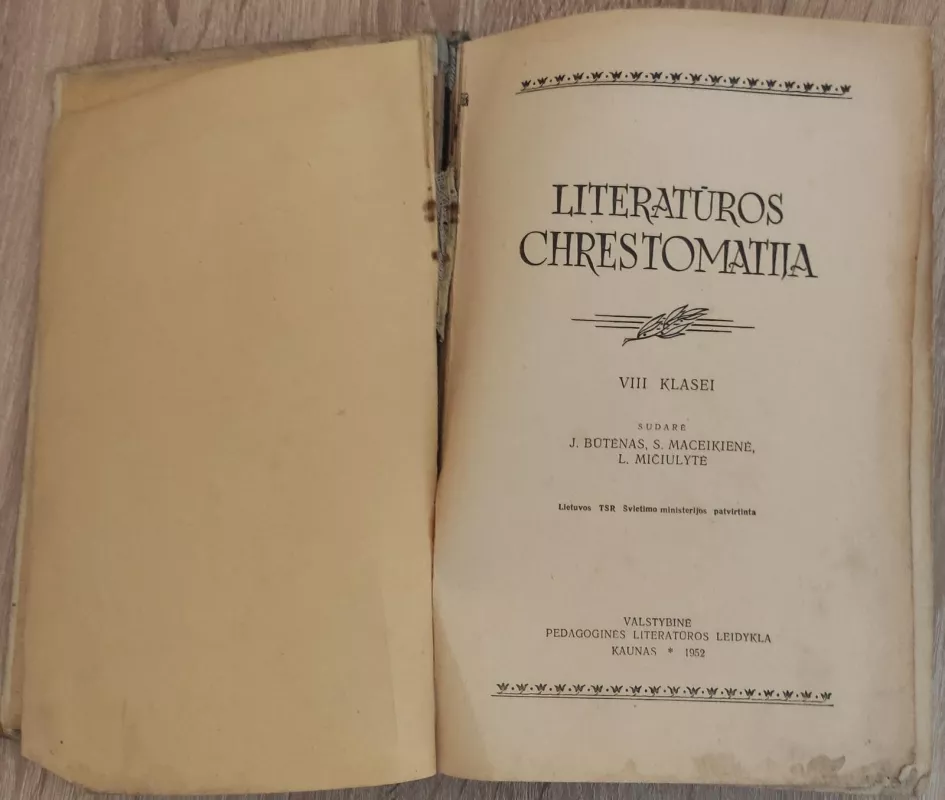 LITERATUROS CHRESTOMATIJA mokykloms - Autorių Kolektyvas, knyga