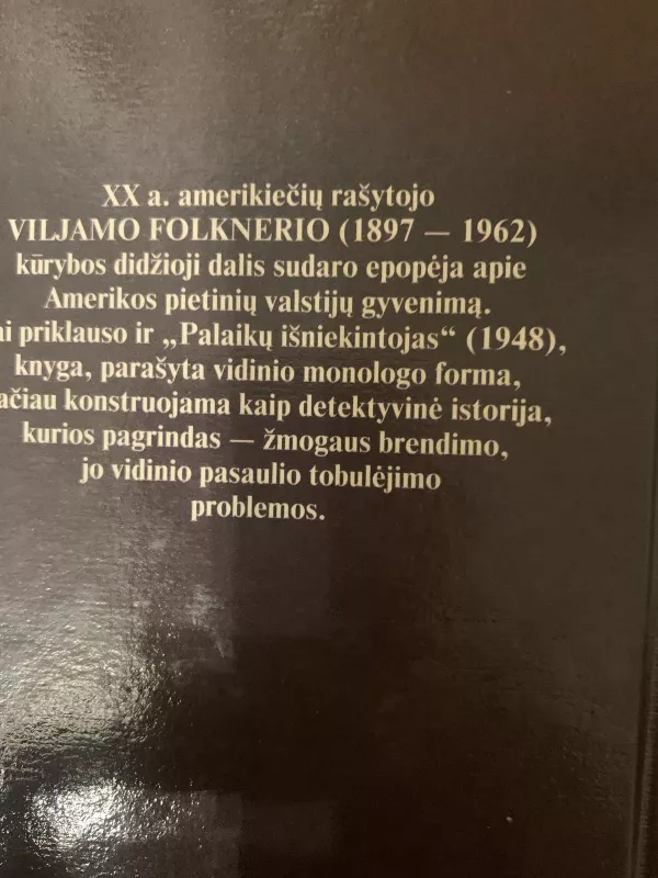 Palaikų išniekintojas - Viljamas Folkneris, knyga