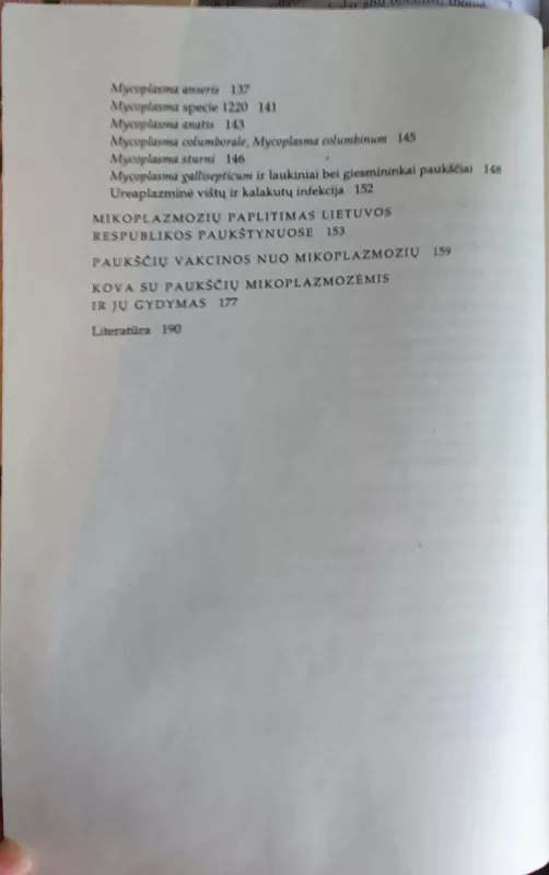 Paukščių mikoplazmozės - Vytautas Kaluina, knyga