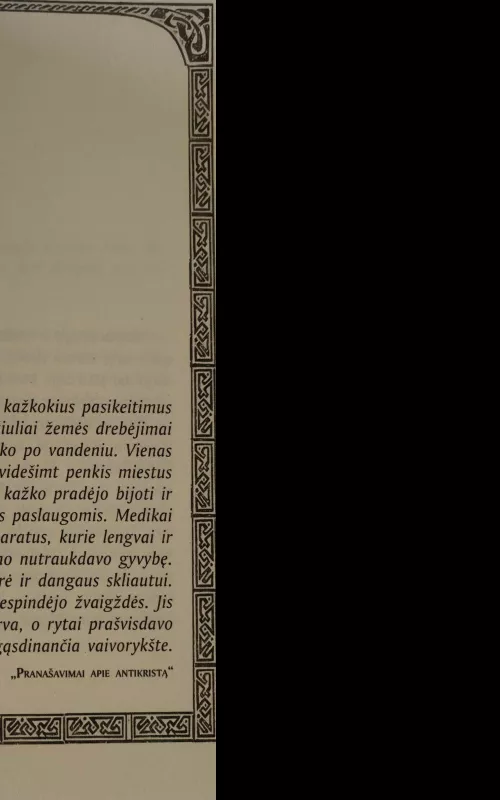 Pranašavimai apie antikristą - L. Pušinis, knyga