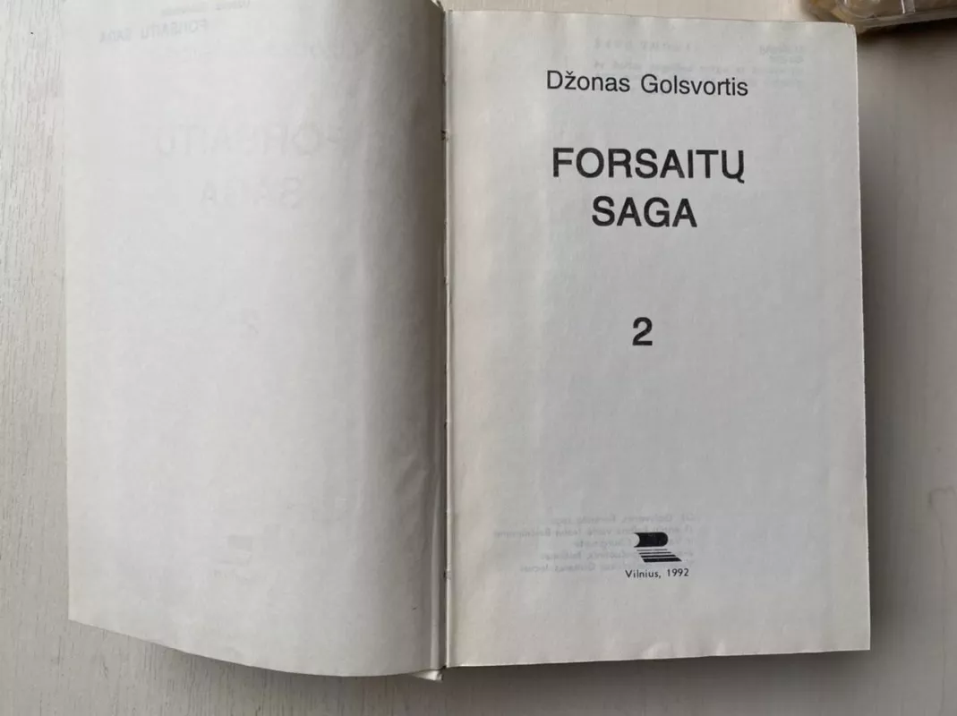 Forsaitų saga (II tomai) - Džonas Golsvortis, knyga