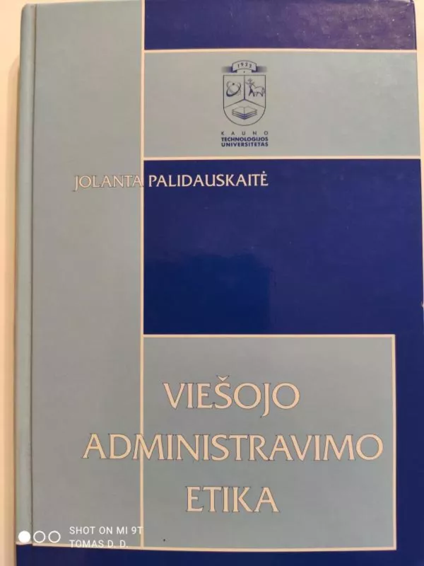 Viešojo administravimo etika - Jolanta Palidauskaitė, knyga
