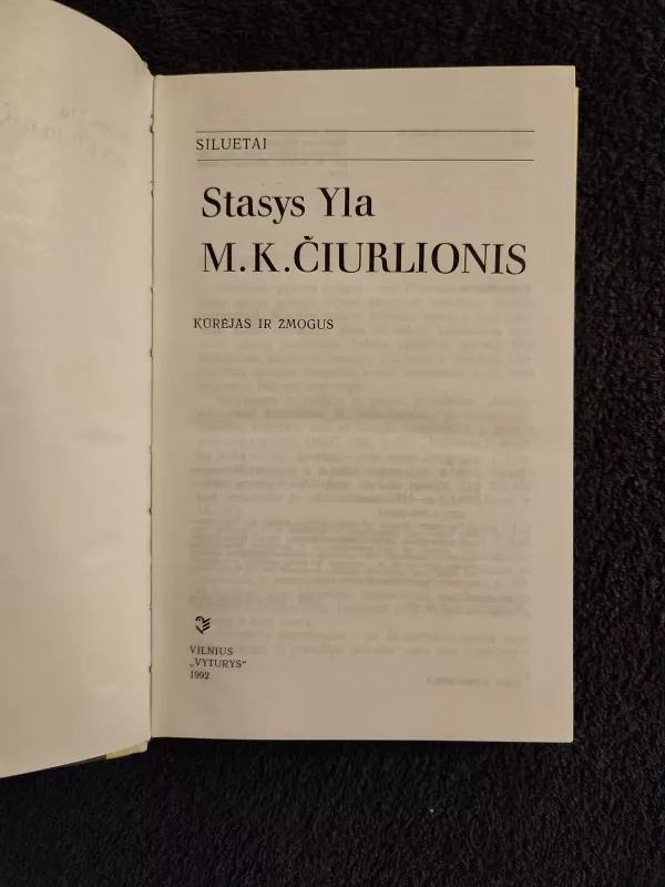 M.K. Čiurlionis - Stasys Yla, knyga