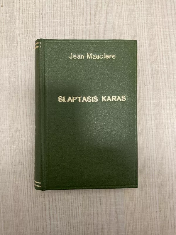 Slaptasis karas - Jean Mauclere, knyga