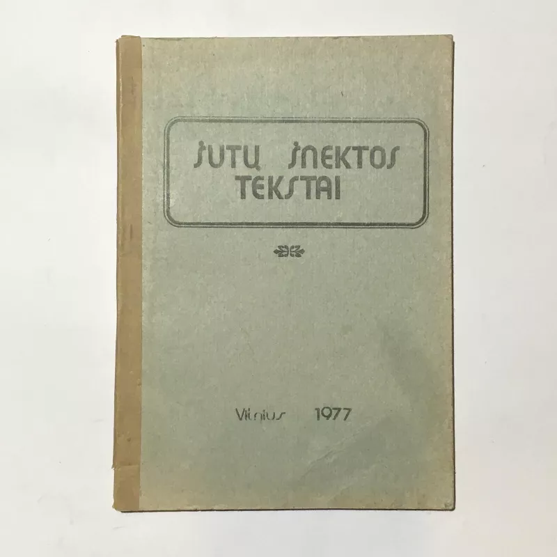 Šutų šnektos tekstai: rytų aukštaičių--vilniškių tarmė: mokymo priemonė lituanistams - A. Girdenis, knyga