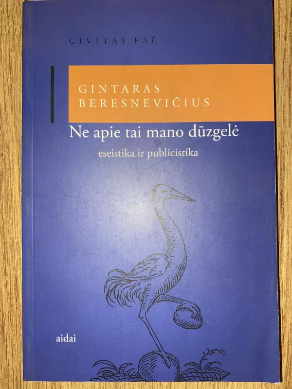 Ne apie tai mano dūzgelė: eseistika ir publicistika - Gintaras Beresnevičius, knyga