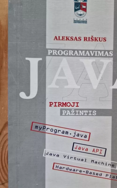 Programavimas Java. Pirmoji pažintis - Aleksas Riškus, knyga