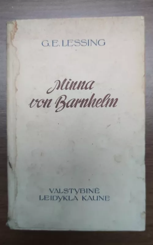 Minna von Barnhelm - G. E. Lessing, knyga