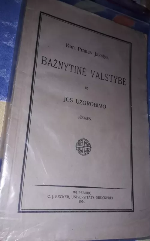 Bažnytinė valstybė ir jos užgrobimo sėkmės - Pranas Jakštys, knyga