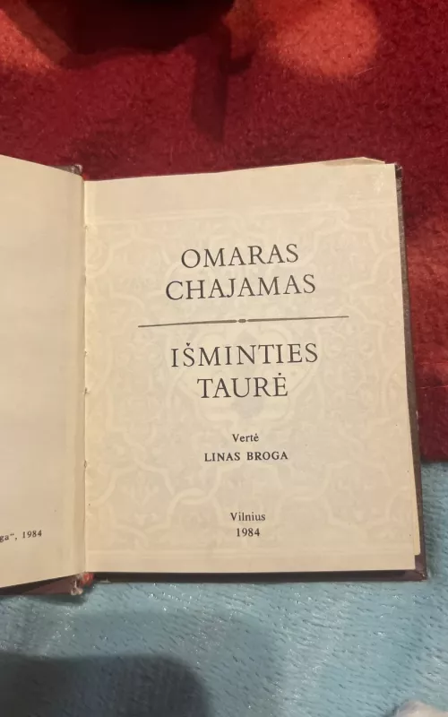 Išminties taurė - Omaras Chajamas, knyga