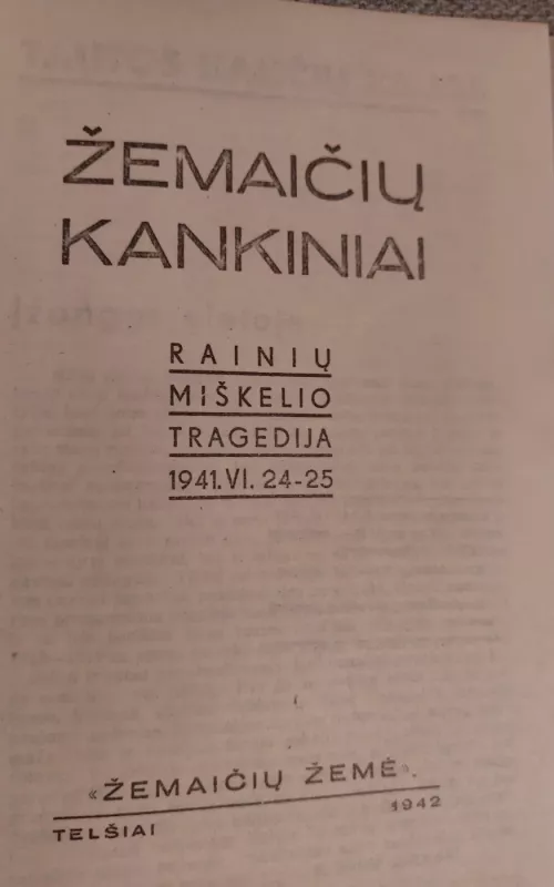 Žemaičių kankiniai - Autorių Kolektyvas, knyga