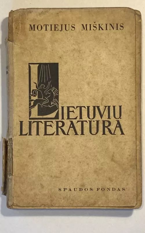 Lietuvių literatūra - Motiejus Miškinis, knyga