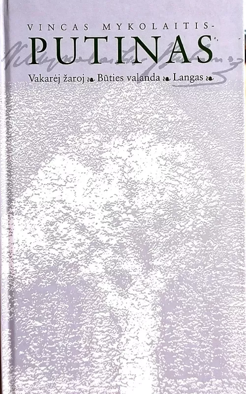 Vakarėj žaroj. Būties valanda. Langas: poezija - Vincas Mykolaitis-Putinas, knyga