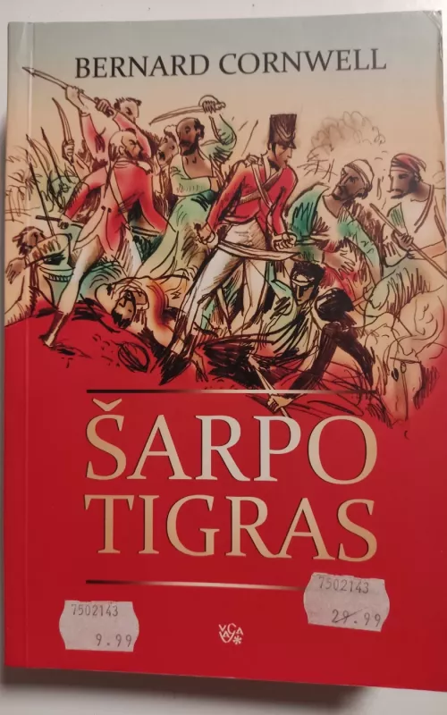 Šarpo tigras - Bernard Cornwell, knyga