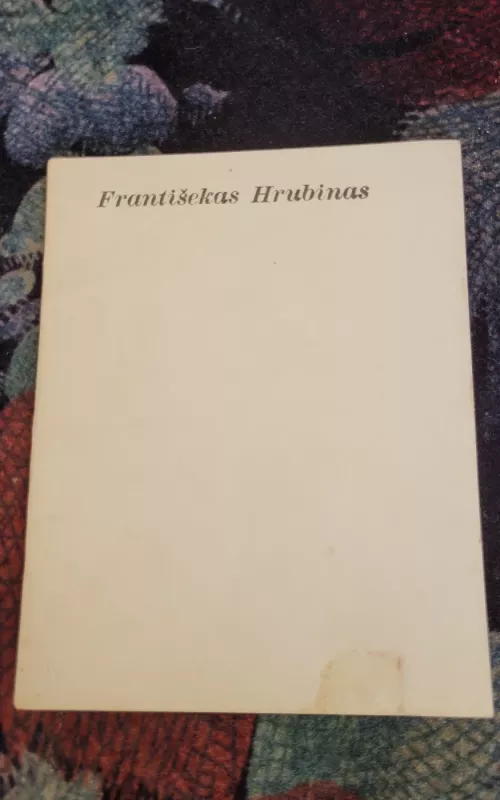 Poezija - Františekas Hrubinas, knyga