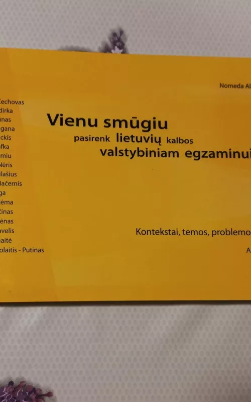 Vienu smūgiu pasirenk lietuvių kalbos valstybiniam egzaminui - Alijauskienė Nomeda, knyga