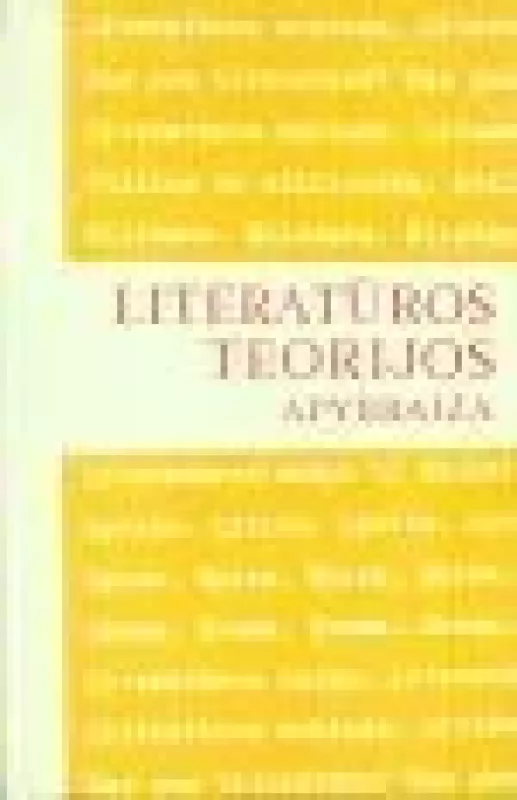 Literatūros teorijos apybraiža - Vytautas Kubilius, knyga