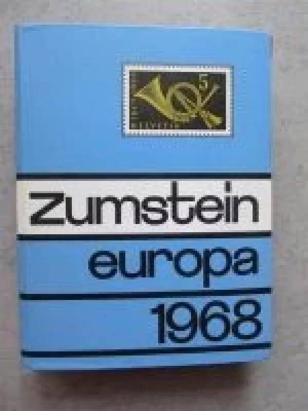 Zumstein europa 1968 Briefmarken-katalog - Autorių Kolektyvas, knyga