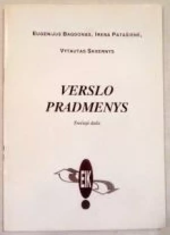 Verslo pradmenys (3 dalis) - Eugenijus Bagdonas, knyga