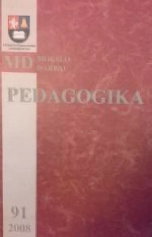 Pedagogika 2008 Nr.91 - Marija Barkauskaitė, knyga