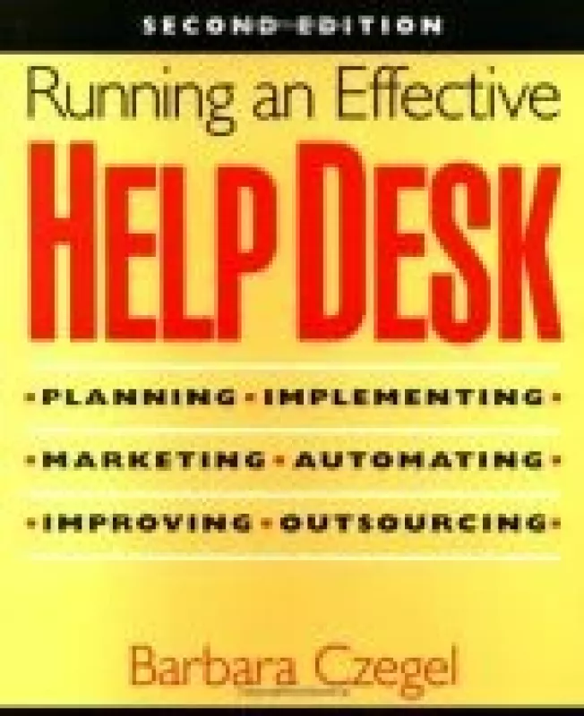 Running an Effective Help Desk - Barbara Czegel, knyga