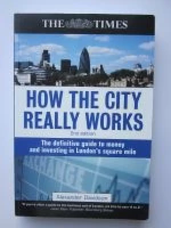 How The City Really Works - Aleksander Davidson, knyga
