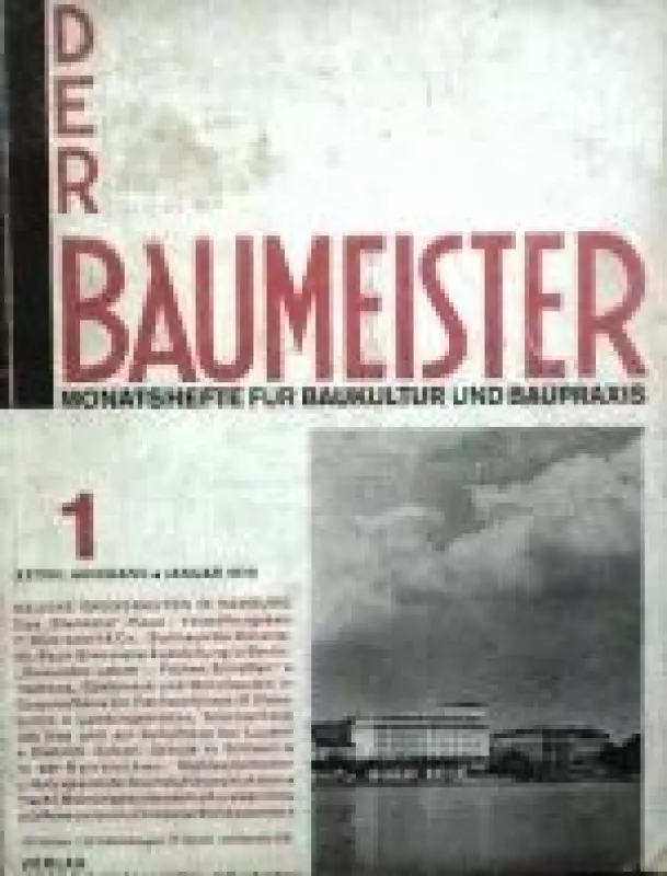 Der Baumeister, 1939 m., Nr. 1 - Autorių Kolektyvas, knyga