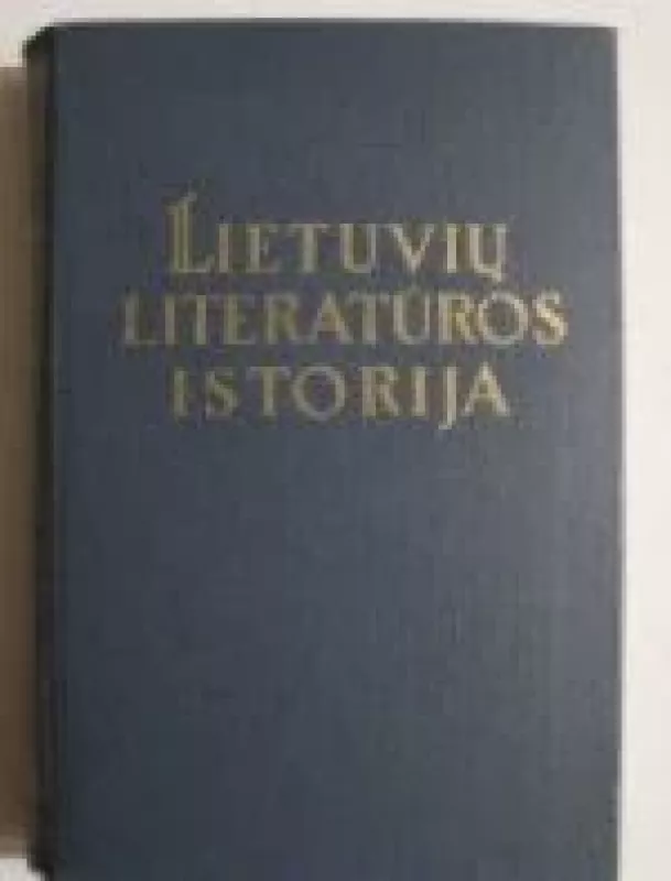 Lietuvių lieratūros istorija - Leonas Gineitis, knyga