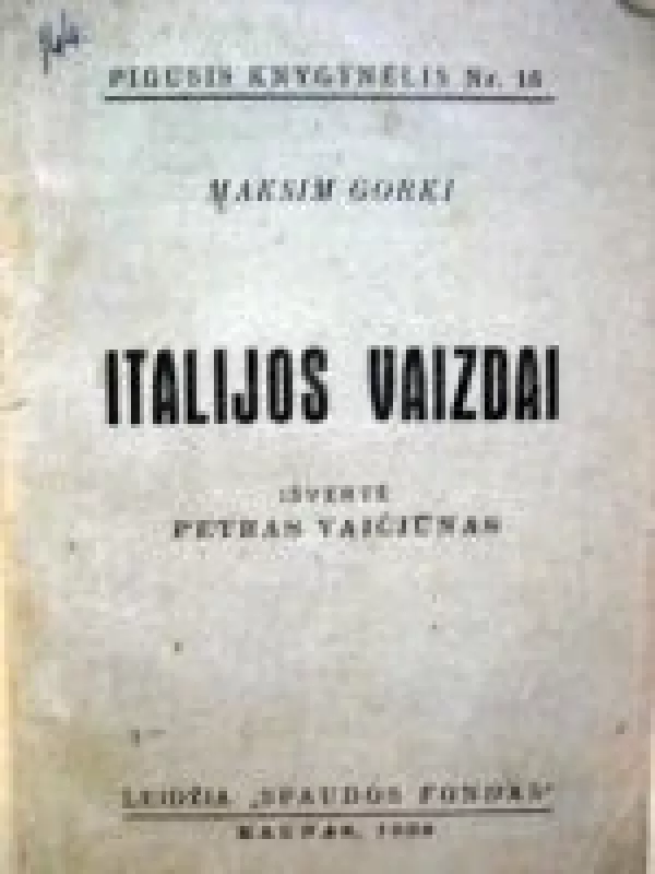 Italijos vaizdai - Maksim Gorkij, knyga