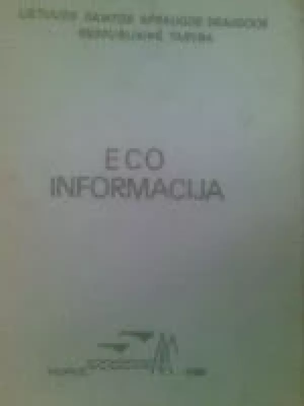 Eco informacija - Autorių Kolektyvas, knyga