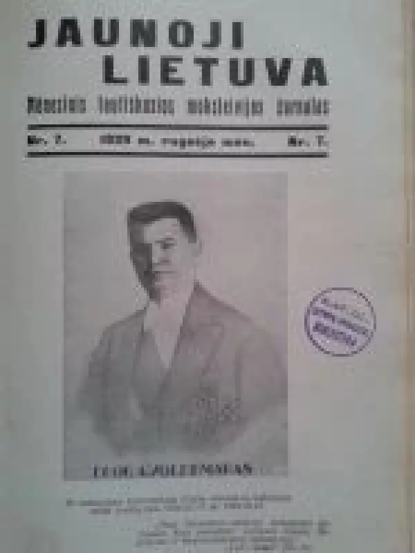 Jaunoji Lietuva, 1929 m., Nr. 7 - Autorių Kolektyvas, knyga