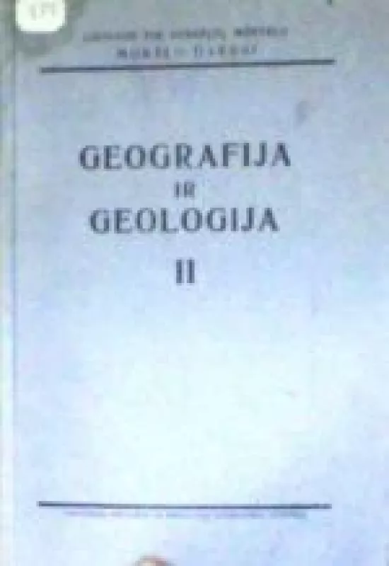 Geografija ir Geologija II - Autorių Kolektyvas, knyga
