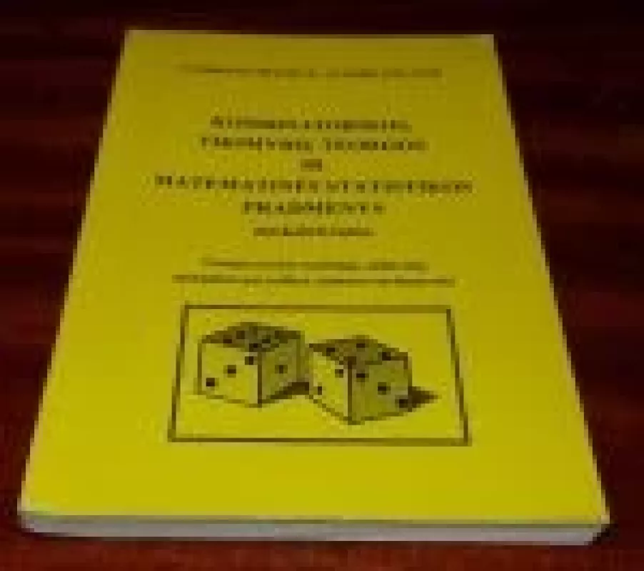 Kombinatorikos, tikimybių teorijos ir matematinės statistikos pradmenys moksveiliams - Vaidotas Mockus, knyga