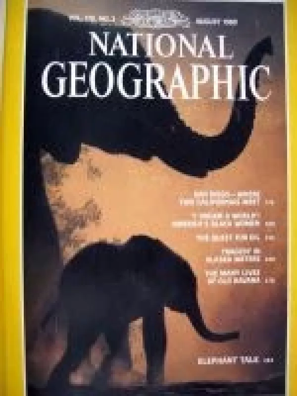 National Geographic, 1989 m., Nr. 8 - National Geographic , knyga